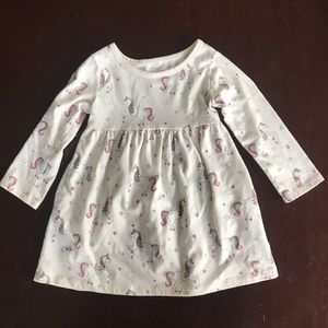 5/$15 🌷 2T Unicorn Long Sleeve Dress
